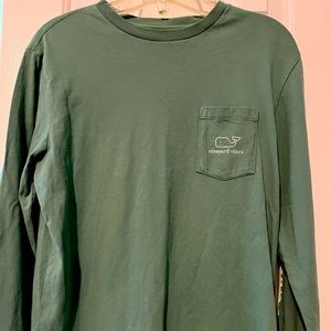 Vineyard Vines long sleeve green tshirt.